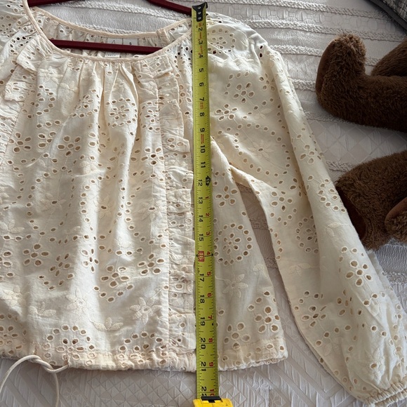 Joie Cream Eyelet Blouse - Picture 6 of 6